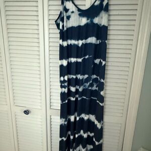 MISSLOOK Navy and White Dress